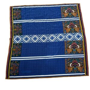 JEAN PATOU Authentic vintage silk scarf rolled edge hijab headscarf babushka